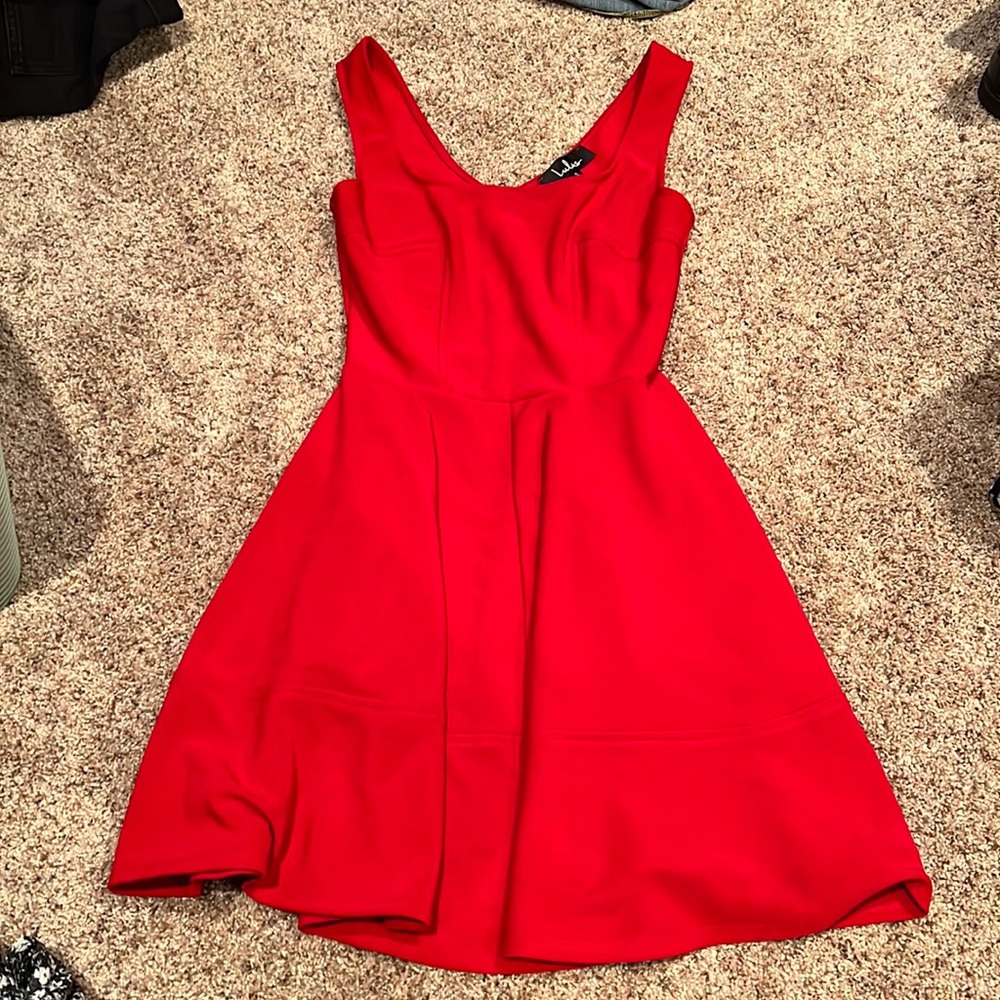 Red lulu skater dress